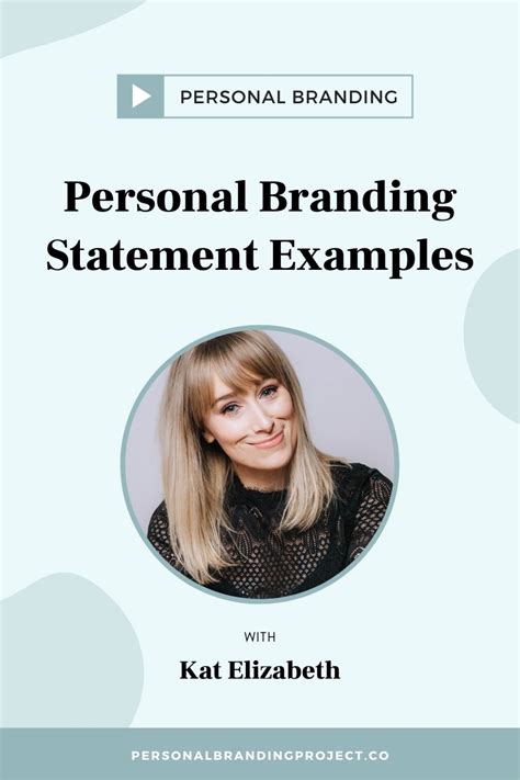 Personal Branding Statement Examples The Personal Branding Project