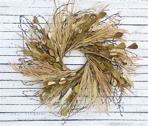 This Twig Wheat Wreath Is The Perfect Accent To Your Fall Decor
