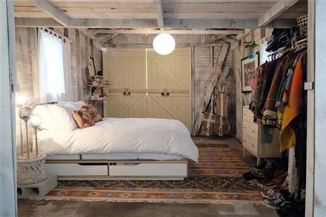 File this under garage ideas worth recreating. See a dingy garage transform into the coolest bedroom ever ...