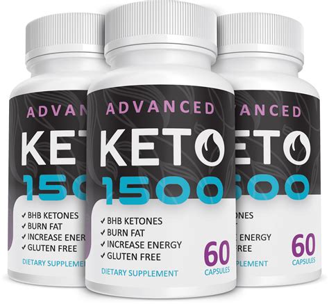 3 Pack Keto Advanced 1500 Keto Diet Pills Keto Bhb Salts For