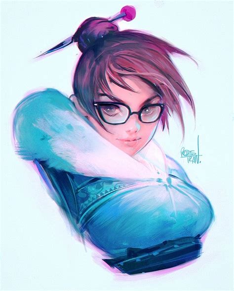 Mei Sketch By Rossdraws On Deviantart Trans Art Ross Tran Art Anime