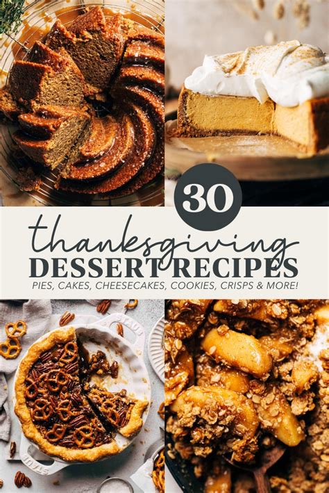 30 best thanksgiving dessert recipes with vegan gf options