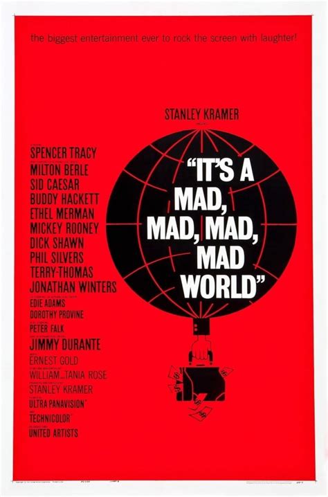 Its A Mad Mad Mad Mad World Poster Art 1963 Movie Poster Masterprint