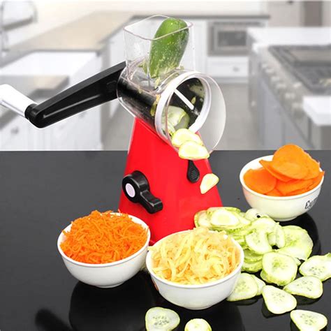 New Aihogard Multifunctional Manual Vegetable Cutter Slicer Round