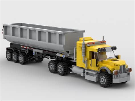 Lego Moc Truck And Dump Trailer By Haulingbricks Rebrickable Build