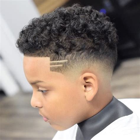 Curly Cool Hairstyles For Black Boys Curly Hair Fade Boys Fade