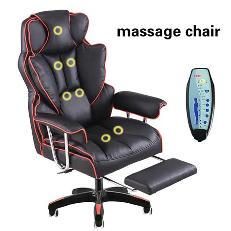 Luxurious Gaming Chair Home Reclining Comfortable Massage Boss Chair Seat With Footrest Lifted