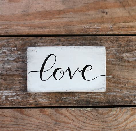 Love Distressed Wood Sign Hand Painted In Mill Creek Wa