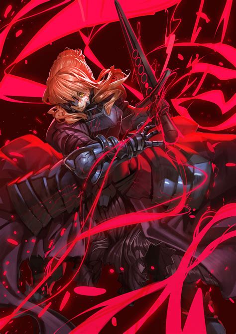 Saber Alter Fate Grand Order Sword Armor Blonde Anime 4k