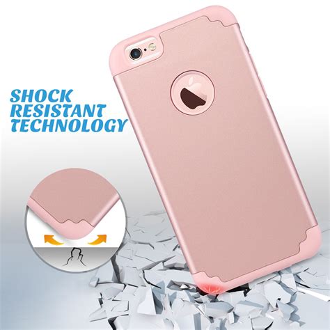 Iphone 6s Caseiphone 6 Case Ulak Slim Dual Layer Soft Silicone And Hard