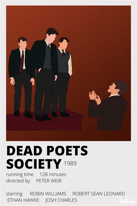 Minimalist Dead Poets Society Poster Dead Poets Society Posters
