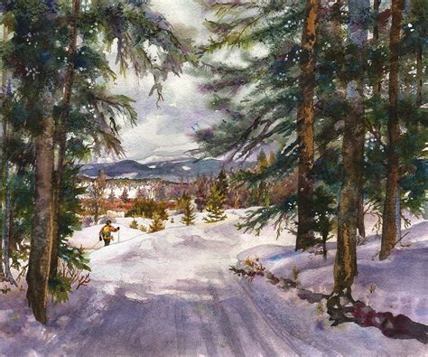Winter Solace By Anne Ford Painting Winter Art Art Prints