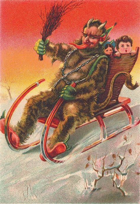 Krampus The Devil Of Christmas Greeting Cards Boing Boing