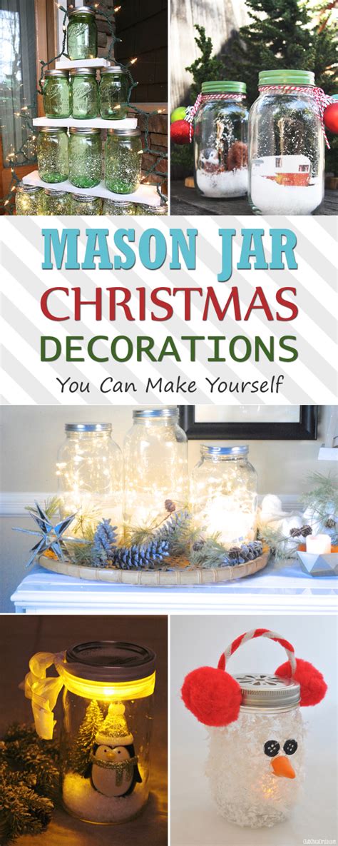 12 Mason Jar Christmas Decorations You Can Make Yourself