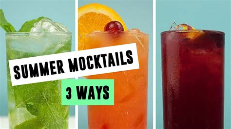 Super Simple Summer Mocktails 3 Ways So Vegan Youtube