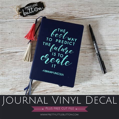 Journal Vinyl Decal Vinyl Projects Paper Craft Projects Paper Crafts