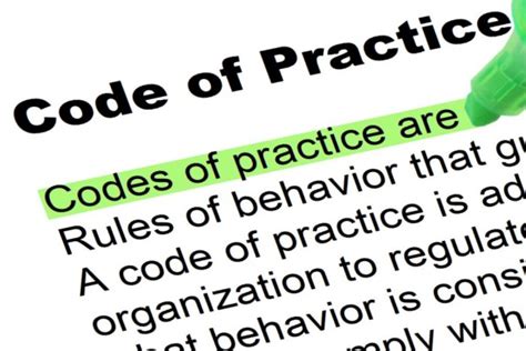 Codes Of Practice Highlighted Words And Phrases
