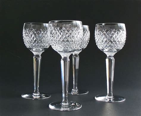 Vintage Waterford Crystal Wine Glasses Alana By Dairyfarmantiques
