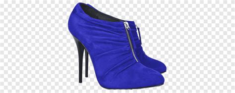 Shoes Set1 Pair Of Blue Suede Zip Up Booties Illustration Png Pngegg