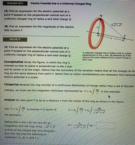 Solved Example 255 Electric Potential Due To A Uniformly