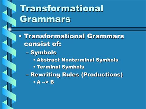 Ppt Transformational Grammars And Prosite Patterns Powerpoint