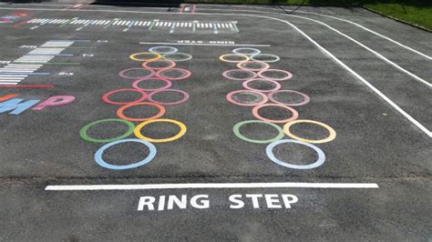 Thermoplastic Playground Line Marking Design Sports And Safety Surfaces