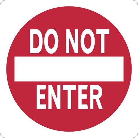 Do Not Enter Traffic Sign Clip Art At Vector