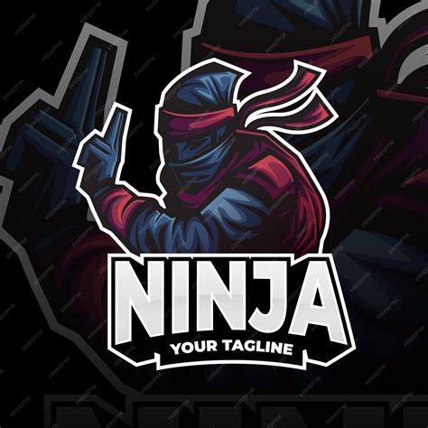 Free Vector Ninja Logo Template With Details