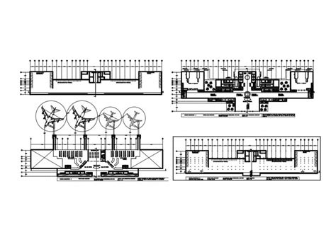 2d Plan Detail Of Airport Building Plan Layout File In Autocad Format