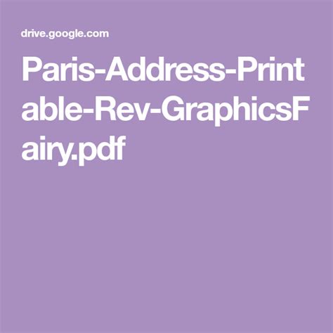 Ag1 discrete m/b pcb p/n: Paris-Address-Printable-Rev-GraphicsFairy.pdf | French ...
