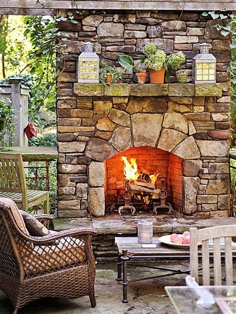 10 Ways To Create A Backyard Getaway Backyard Fireplace Outdoor