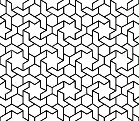 Black And White Islamic Geometric Geometric Pattern Background