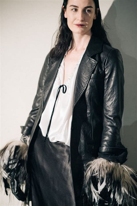 model erin o connor wearing leather