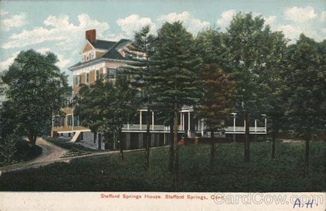 Stafford Springs House Connecticut Postcard