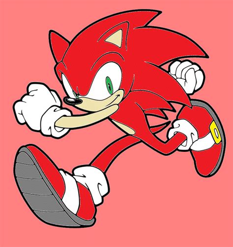 Red Sonic By Sonicthehedgefox On Deviantart