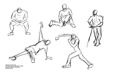 Gesture Drawing By David Lindo At