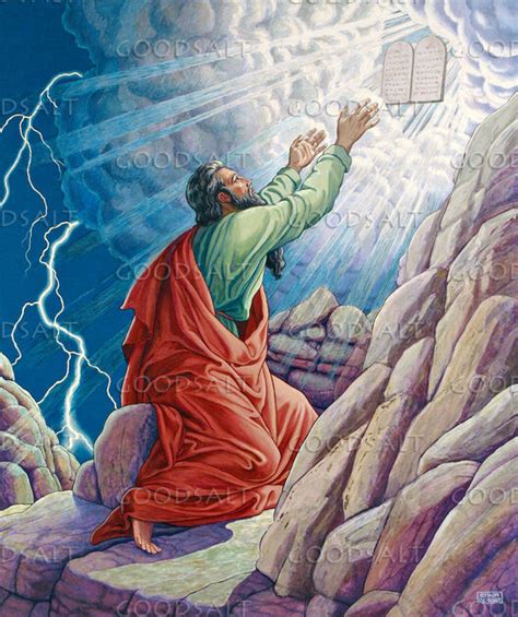 Moses And The Ten Commandments Goodsalt