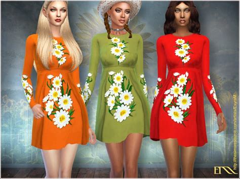 Sunflower Dress The Sims 4 Catalog