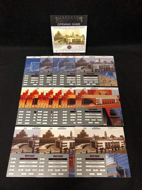The toronto raptors are a canadian professional basketball team based in toronto. TORONTO RAPTORS INAUGURAL SEASON TICKETS LOT