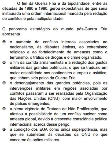 Questões Do Enem De História