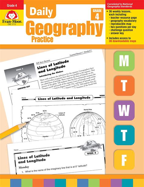 Daily Geography Practice Grade 4 By Evan Mooc Free Download Printable
