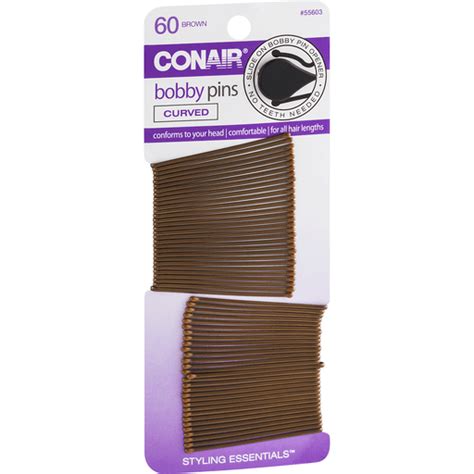 Conair Brown Pin And Hold Bobby Pins 60 Ea Buehlers