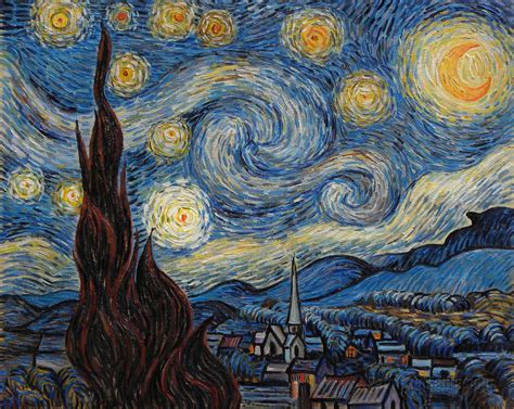The Starry Night Vincent Van Gogh Paintings Starry Night Painting