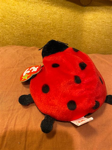 Lucky The Ladybug Ty Beanie Baby Parte De La Colección Beanie Etsy España