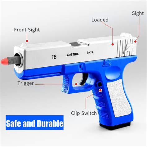 Buy Soft Bullet Toy Gun 1 1 Size Shell Ejecting Toy Guns M1911