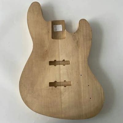 Jazz Bass Style Unfinished Basswood Body Project Diy Reverb