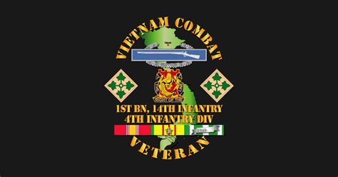Vietnam Combat Infantry Veteran W 1st Bn 14th Inf 4th Id Ssi