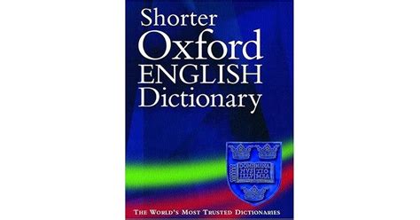 Shorter Oxford English Dictionary By Rs Mcgregor