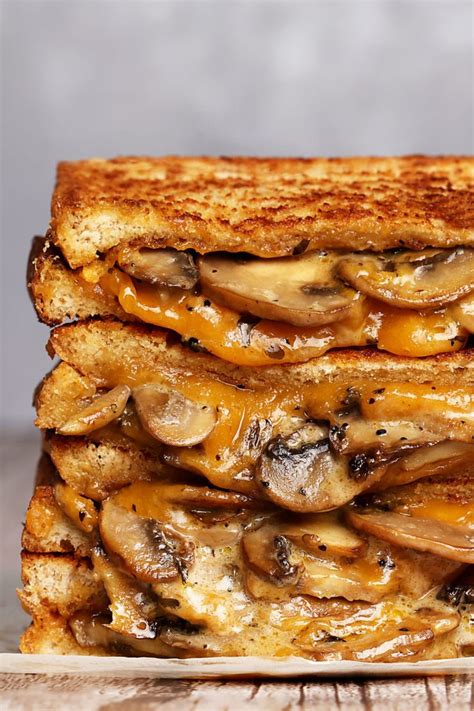 Mushroom Grilled Cheese Sandwich Kitchen Misadventures Recipe