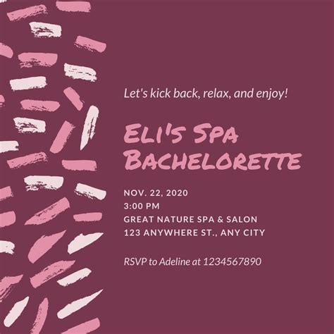 Free Printable Bachelorette Party Invitation Templates Canva